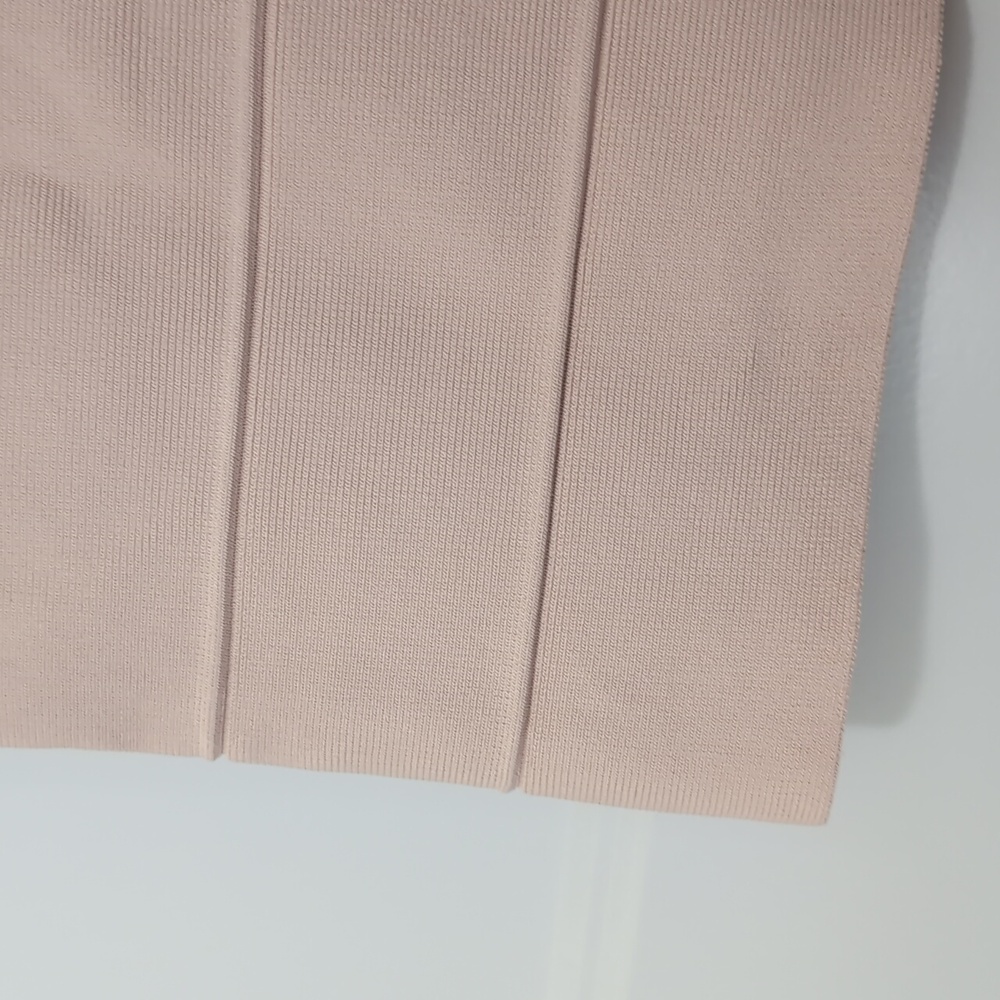 BCBGMaxAzria Blush Nude Bandage Pencil Skirt - Picture 4 of 4
